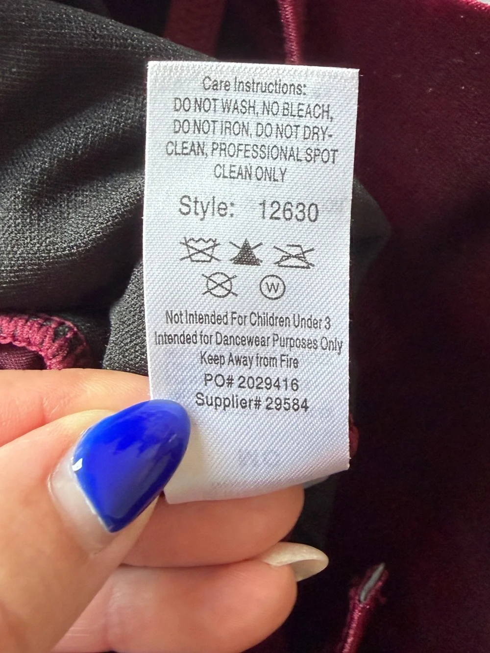 Weissman Burgundy Velvet Multi-Strap Dress